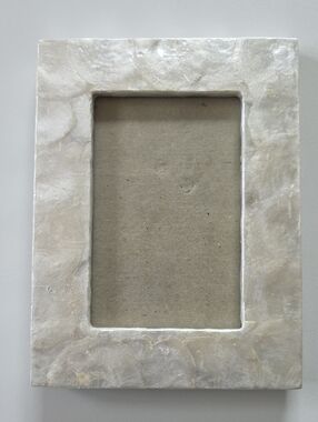 4 By 6 Photo Frame - Pearl Cream Capiz Shell Frame - Vertical Or Horizontal